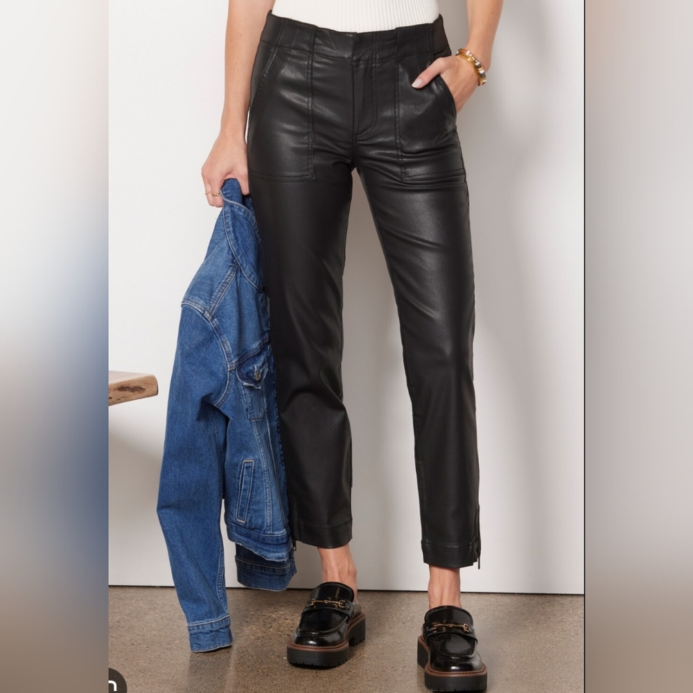 NWT Reese Coated Ankle Straight Jeans